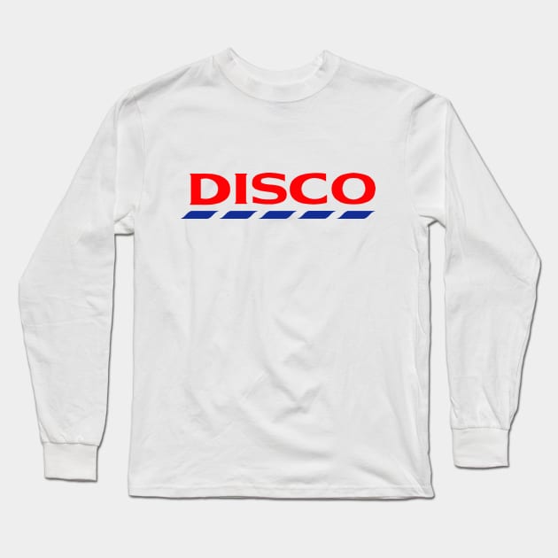 Disco Logo Funny/Parody Tee Long Sleeve T-Shirt by DankFutura